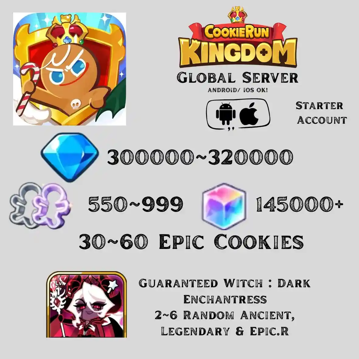 Dark Cacao Server | 300~320K DM, Witch : Dark Enchantress