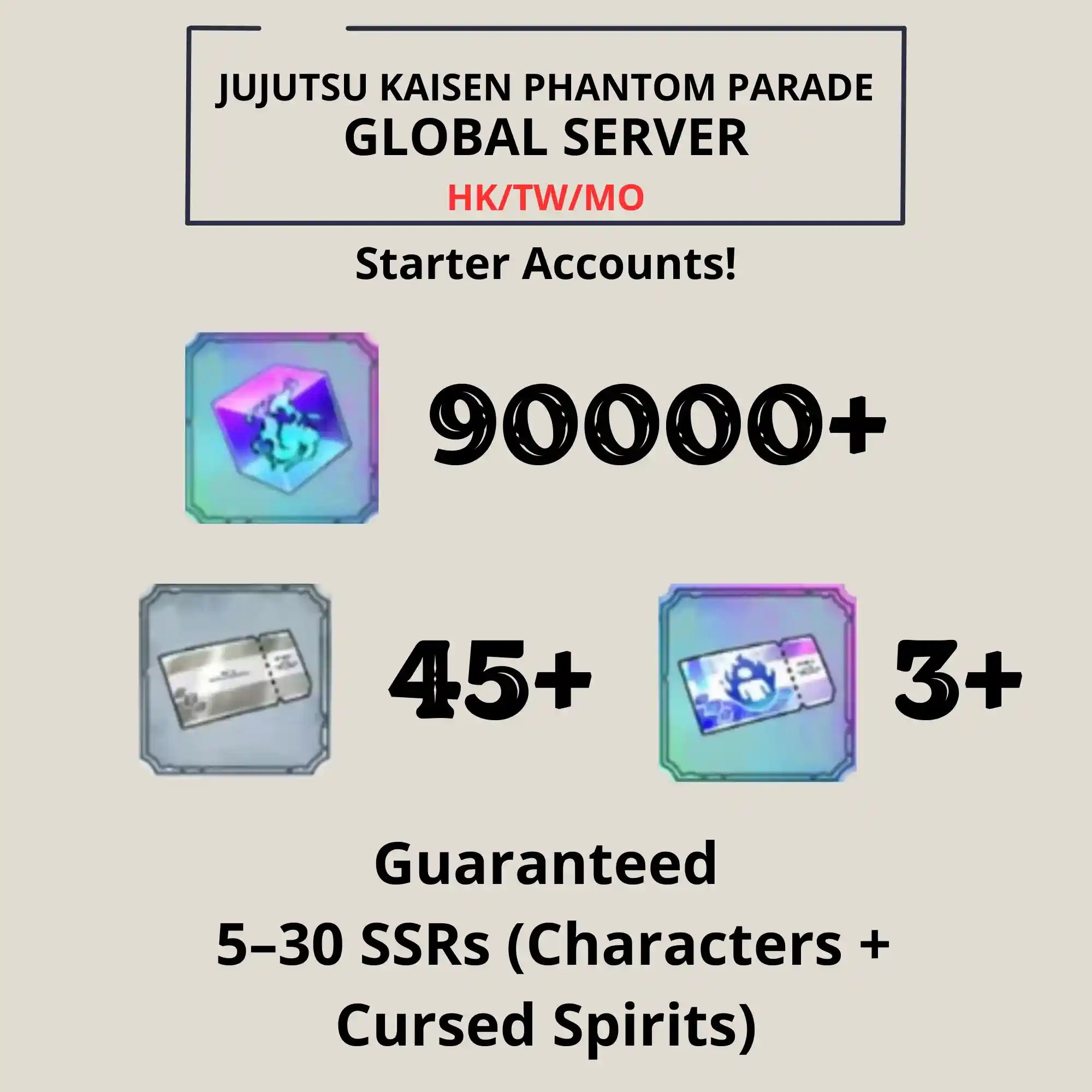 Jujutsu Kaisen Global Server | 90000+ Cube