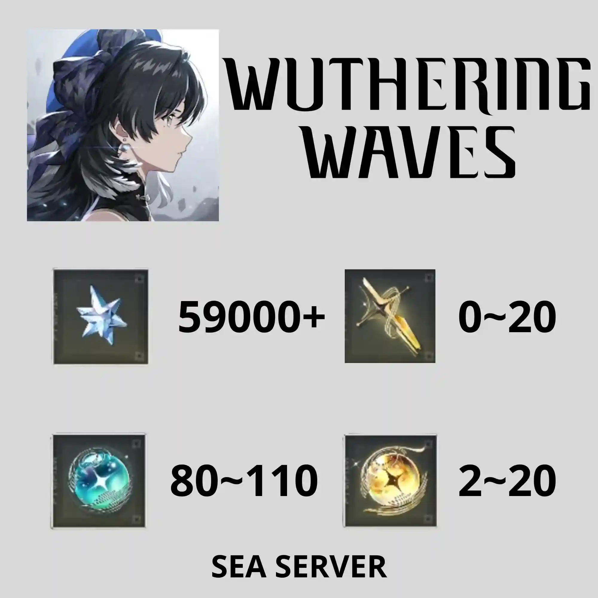 Wuthering Waves SEA Server | 59K+ Astrite