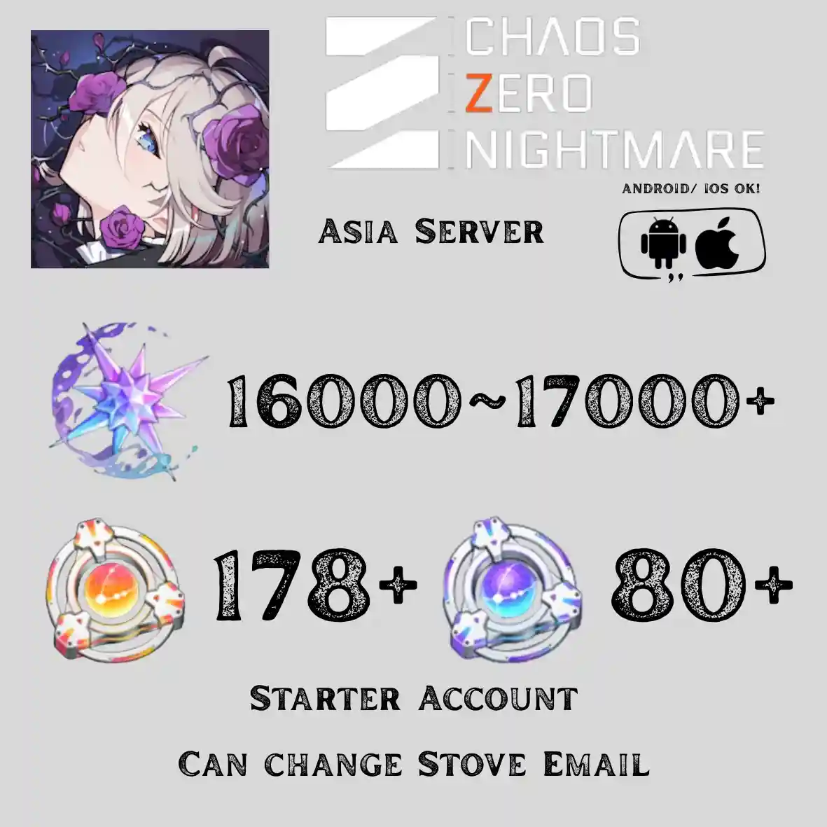 CZN Asia Server | 16000~17000 Crystal